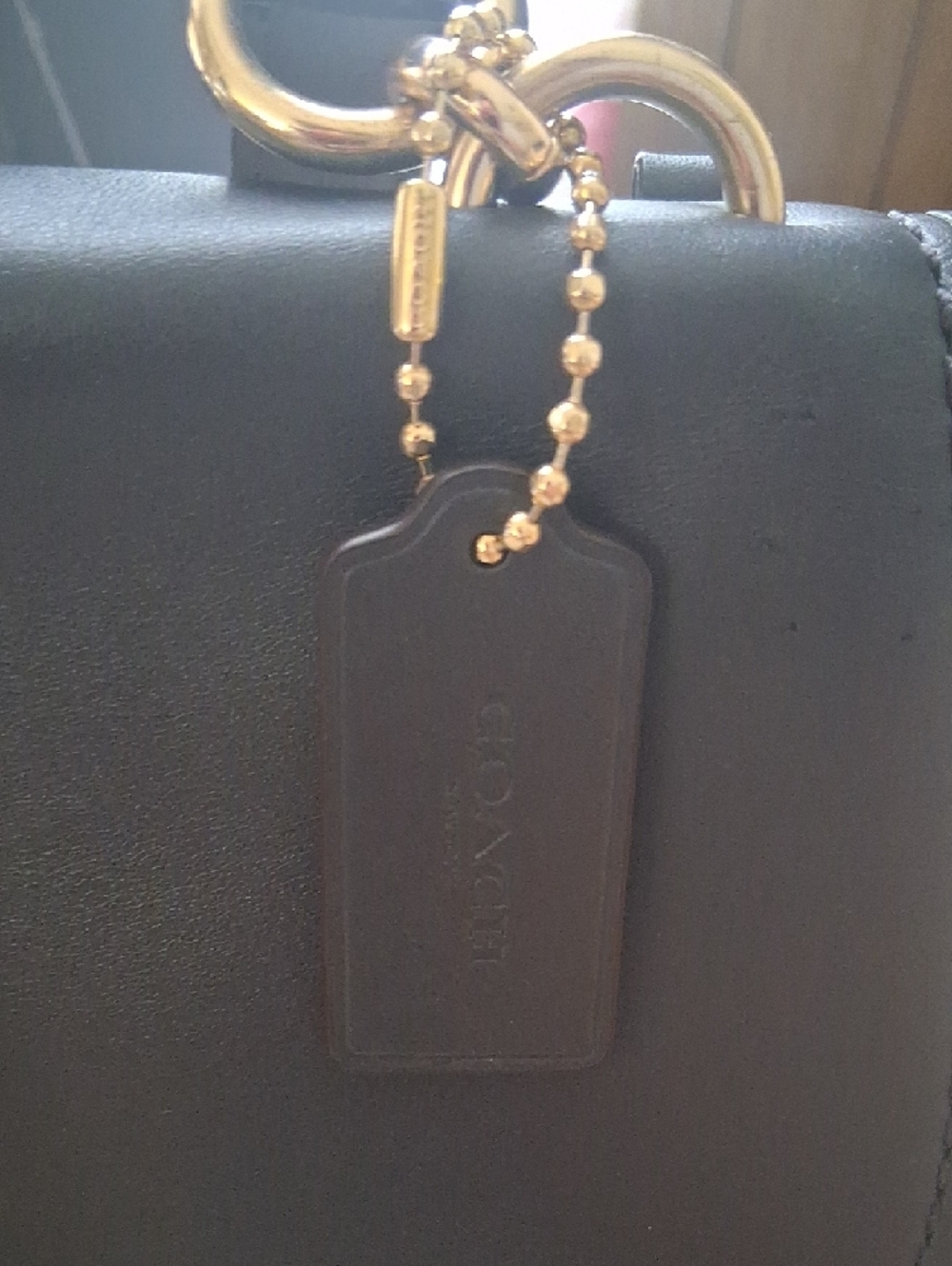 Coach Faye Leather & Suede Crossbody — NAVY BLUE & TAN - Picture 14 of 16